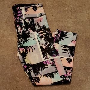 CK Performance Palm Tree Sunset Print Leggings